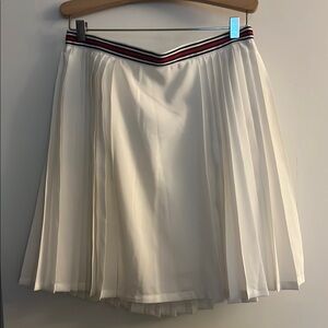 Silence + Noise White Red Mini Skater Skirt